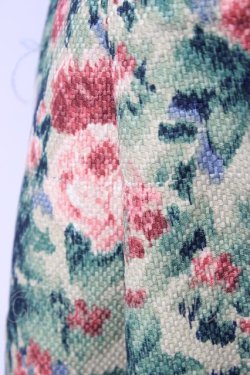 画像4: an another angelus / フラワーノースリーブワンピース  ピンクXグリーン T-24-10-31-035-CA-OP-HD-ZT107