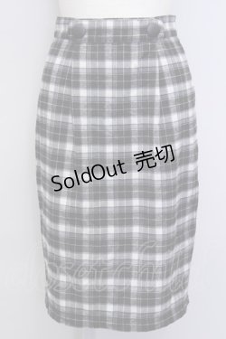 画像1: an another angelus / チェックタイトスカート  黒X白チェック T-24-10-31-037-CA-SK-HD-ZT107