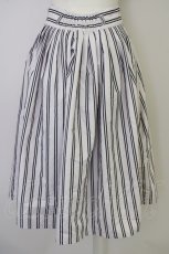 画像2: 【SALE】an another angelus / ベルト付きストライプスカート  ベージュ T-24-11-03-021-CA-SK-HD-ZT163 (2)