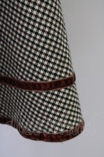 画像3: 【SALE】Fi.n.t / シェパードチェックリボン刺繍スカート  ブラウン T-24-11-03-031-CA-SK-HD-ZT138 (3)