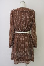 画像2: 【SALE】F i.n.t / ドットワンピース  ブラウン T-24-11-03-039-CA-OP-HD-ZT140 (2)