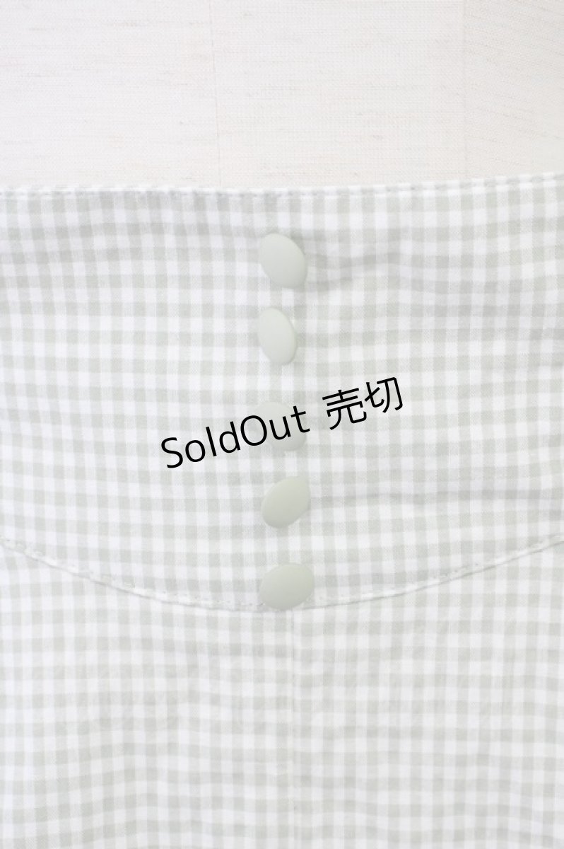 画像3: 【SALE】an another angelus / ギンガムチェックスカート  グリーンＸ白チェック T-24-11-03-018-CA-SK-HD-ZT163 (3)