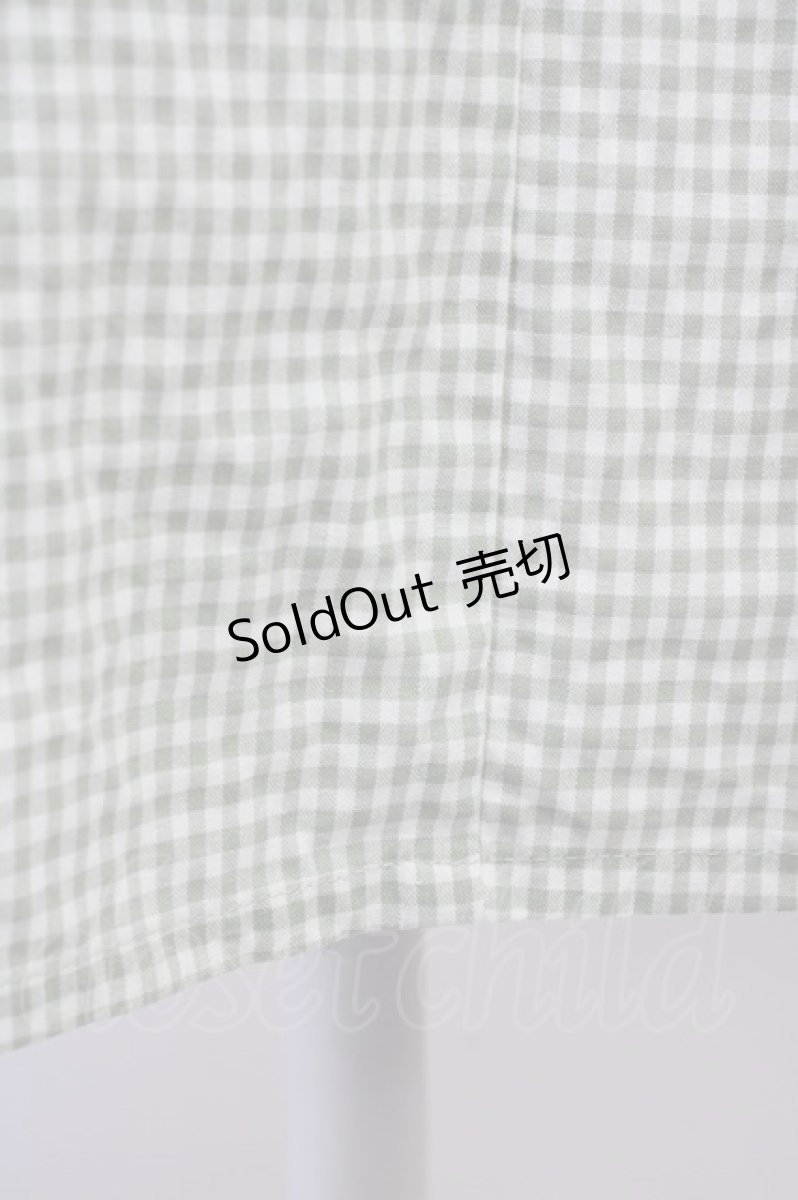 画像4: 【SALE】an another angelus / ギンガムチェックスカート  グリーンＸ白チェック T-24-11-03-018-CA-SK-HD-ZT163 (4)