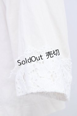 画像3: 【SALE】an another angelus / レース襟半袖ジャケット  アイボリーＸ白 T-24-11-07-027-CA-JA-HD-ZT144
