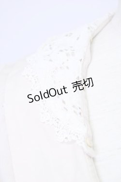 画像4: 【SALE】an another angelus / レース襟半袖ジャケット  アイボリーＸ白 T-24-11-07-027-CA-JA-HD-ZT144