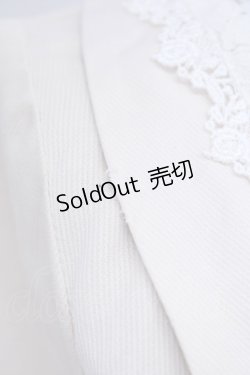 画像5: 【SALE】an another angelus / レース襟半袖ジャケット  アイボリーＸ白 T-24-11-07-027-CA-JA-HD-ZT144