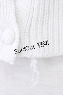 画像4: F&A / ローズ刺繍透かし編みカーディガン  アイボリーＸ青 T-24-11-07-035-LO-SK-HD-ZT144