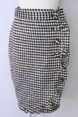 画像1: 【SALE】an another angelus / 千鳥柄ラップ風デザインスカート  ブラウンＸ白チェック T-24-11-07-056-CA-SK-HD-ZT143 (1)