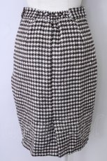 画像2: 【SALE】an another angelus / 千鳥柄ラップ風デザインスカート  ブラウンＸ白チェック T-24-11-07-056-CA-SK-HD-ZT143 (2)
