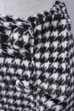 画像4: an another angelus / 千鳥柄ラップ風デザインスカート  ブラウンX白チェック T-24-11-07-056-CA-SK-HD-ZT143