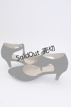 画像3: an another angelus / リボンセパレートパンプス L 黒 T-24-11-07-067-CA-SH-HD-ZT432