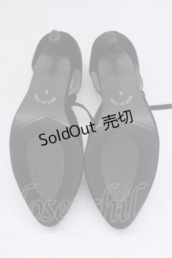 画像5: an another angelus / リボンセパレートパンプス L 黒 T-24-11-07-067-CA-SH-HD-ZT432