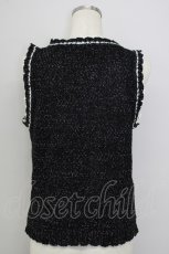 画像2: 【SALE】axes femme /  ニットベスト  黒 T-24-11-10-001-AX-TO-AS-ZT156 (2)