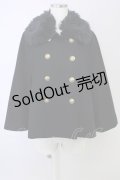 Jane Marple / coat ソフトメルトンのロイヤルケープコート  黒 T-24-11-13-002-JM-CO-UT-ZTC060