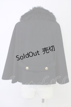 画像2: Jane Marple / coat ソフトメルトンのロイヤルケープコート  黒 T-24-11-13-002-JM-CO-UT-ZTC060