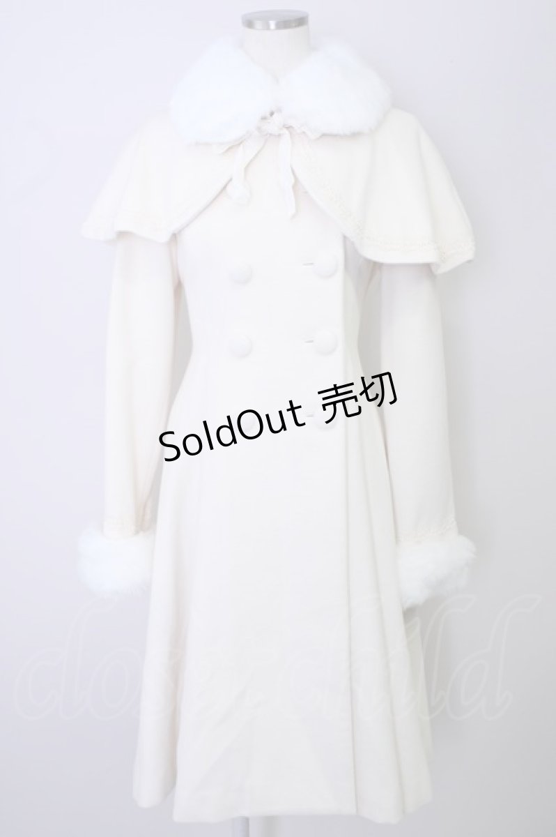 画像1: Mary Magdalene / COAT ケープ付きミディコート  オフ T-24-11-13-016-CL-CO-UT-ZT (1)