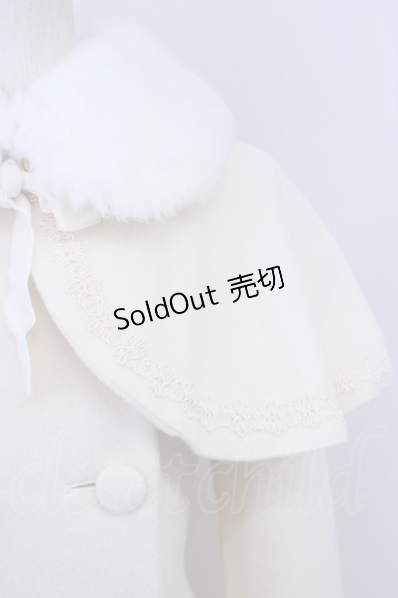 画像4: Mary Magdalene / COAT ケープ付きミディコート  オフ T-24-11-13-016-CL-CO-UT-ZT (4)