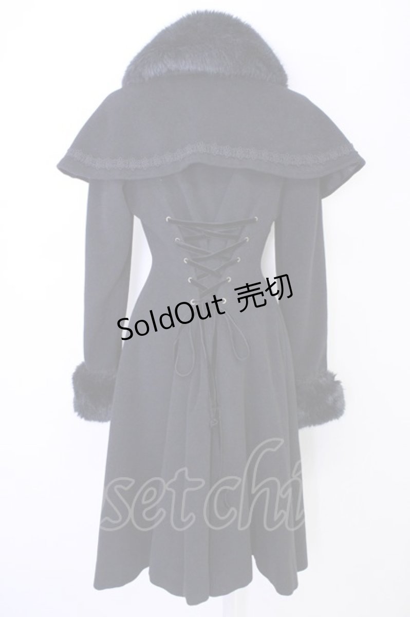 画像2: Mary Magdalene / COAT ケープ付きミディコート  黒 T-24-11-13-004-CL-CO-AS-ZT (2)