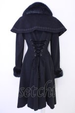 画像2: Mary Magdalene / COAT ケープ付きミディコート  黒 T-24-11-13-004-CL-CO-AS-ZT (2)