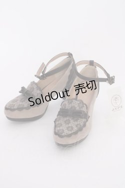 画像1: axes femme / ロマンティックレースパンプス L モカ T-24-11-18-022-AX-BG-HD-ZT-K005