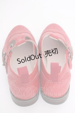 画像2: PINK HOUSE / ストラップレザーシューズ 4L 赤 T-24-11-18-026-LO-SH-HD-ZT-K006