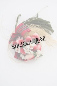 PINK HOUSE / クランタータンブーケコサージュ  赤 T-24-11-27-026-LO-AC-SA-ZI