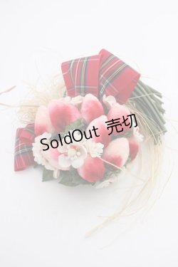 画像1: PINK HOUSE / クランタータンブーケコサージュ  赤 T-24-11-27-029-LO-AC-SA-ZI