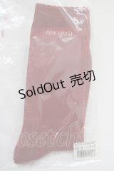 PINK HOUSE / ロゴソックス  赤 T-24-11-27-046-LO-ZA-SA-ZT432
