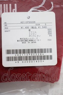 画像3: PINK HOUSE / ロゴソックス  赤 T-24-11-27-046-LO-ZA-SA-ZT432