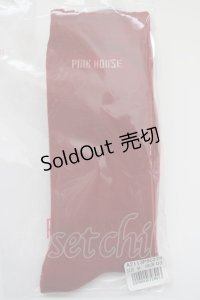 PINK HOUSE / ロゴソックス  赤 T-24-11-27-047-LO-ZA-SA-ZT432-F004
