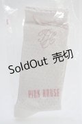 PINK HOUSE / リボンロゴソックス  ピンク T-24-11-27-055-LO-ZA-SA-ZT432