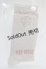 PINK HOUSE / リボンロゴソックス  ピンク T-24-11-27-055-LO-ZA-SA-ZT432