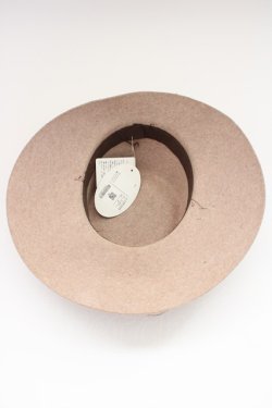 画像8: an another angelus / リボンチュール重ね大ぶりハット  ピンクXブラウン T-24-12-03-024-CA-AC-SA-ZT-K007