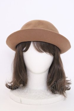 画像3: axes femme / パールレースボーラーハット  チャ T-24-12-03-001-AX-AC-SA-ZT-K007