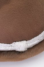 画像5: 【SALE】axes femme / パールレースボーラーハット  チャ T-24-12-03-001-AX-AC-SA-ZTK007 (5)