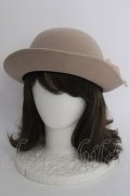 axes femme / パールレースボーラーハット  アワピンク T-24-12-03-010-AX-AC-SA-ZT-K007