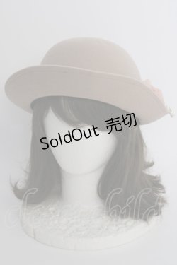 画像1: axes femme / パールレースボーラーハット  アワピンク T-24-12-03-010-AX-AC-SA-ZT-K007