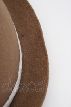 画像6: axes femme / パールレースボーラーハット  チャ T-24-12-03-001-AX-AC-SA-ZT-K007