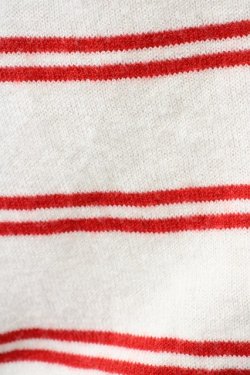 画像3: F&A / Vネックボーダー半袖ニット  レッドボーダー T-24-12-04-022-LO-TO-HD-ZT391