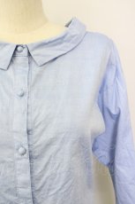 画像4: 【SALE】F&A / クレリックシャツ  ブルー T-24-12-04-026-LO-BL-HD-ZT391 (4)