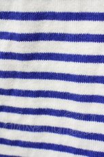 画像4: 【SALE】F i.n.t / ボーダーリボン長袖Tシャツ  ブルーストライプ T-24-12-04-028-CA-TS-HD-ZT391 (4)