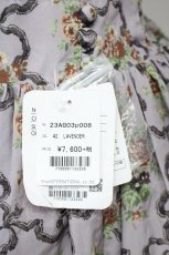 画像4: 【SALE】Fi.n.t / 壁紙花柄ギャザースカート  ラベンダー T-24-12-12-010-CA-SK-HD-ZT086 (4)