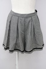 画像1: 【SALE】F i.n.t / 千鳥格子柄ショートパンツ  ブラック T-24-12-12-019-CA-PA-HD-ZT086 (1)