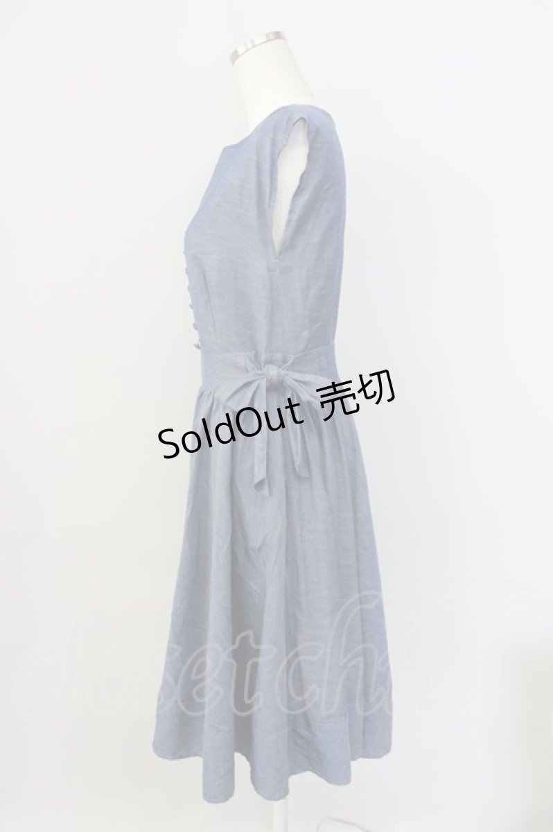 画像4: 【SALE】an another angelus / デニム風ノースリーブワンピース  ブルー T-24-12-13-018-CA-OP-HD-ZT103 (4)