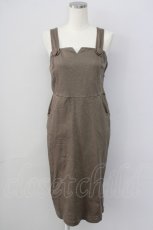 画像1: 【SALE】an another angelus / オーバーオール風ジャンパースカート  オリーブ T-24-12-13-024-CA-OP-HD-ZT046 (1)