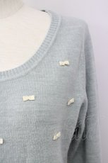 画像3: 【SALE】Fi.n.t / リボンデザインニットトップス  ミント T-24-12-13-001-CA-TO-HD-ZT104 (3)