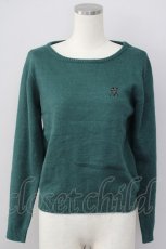 画像1: 【SALE】F i.n.t / 兵隊刺繍ニット  グリーン T-24-12-13-008-CA-TO-HD-ZT104 (1)