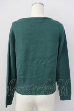 画像2: 【SALE】F i.n.t / 兵隊刺繍ニット  グリーン T-24-12-13-008-CA-TO-HD-ZT104 (2)