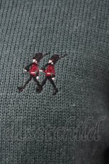 画像5: 【SALE】F i.n.t / 兵隊刺繍ニット  グリーン T-24-12-13-008-CA-TO-HD-ZT104 (5)