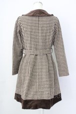 画像2: 【SALE】an another angelus / 千鳥格子コート  ブラウン T-24-12-13-014-CA-CO-HD-ZTC049 (2)